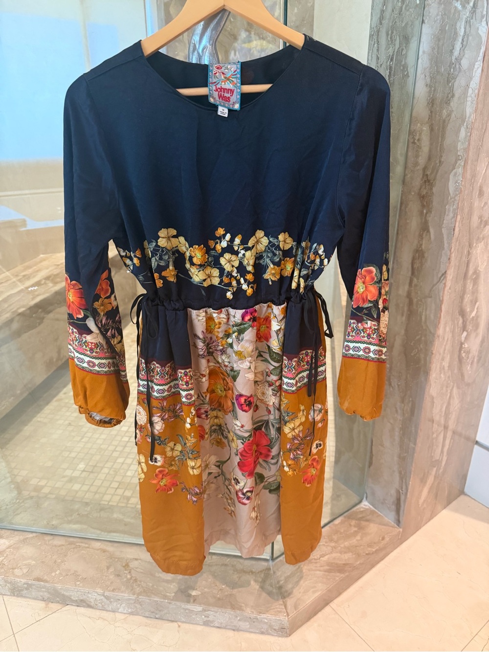 Fabulous Johnny Was Luca Fern Floral Dress retail $300